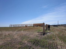 Строительство загона для коров (22 мая 2018г)